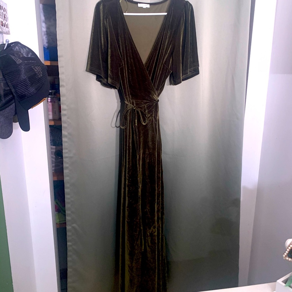 Baltic Born Megan Velvet Wrap Dress
